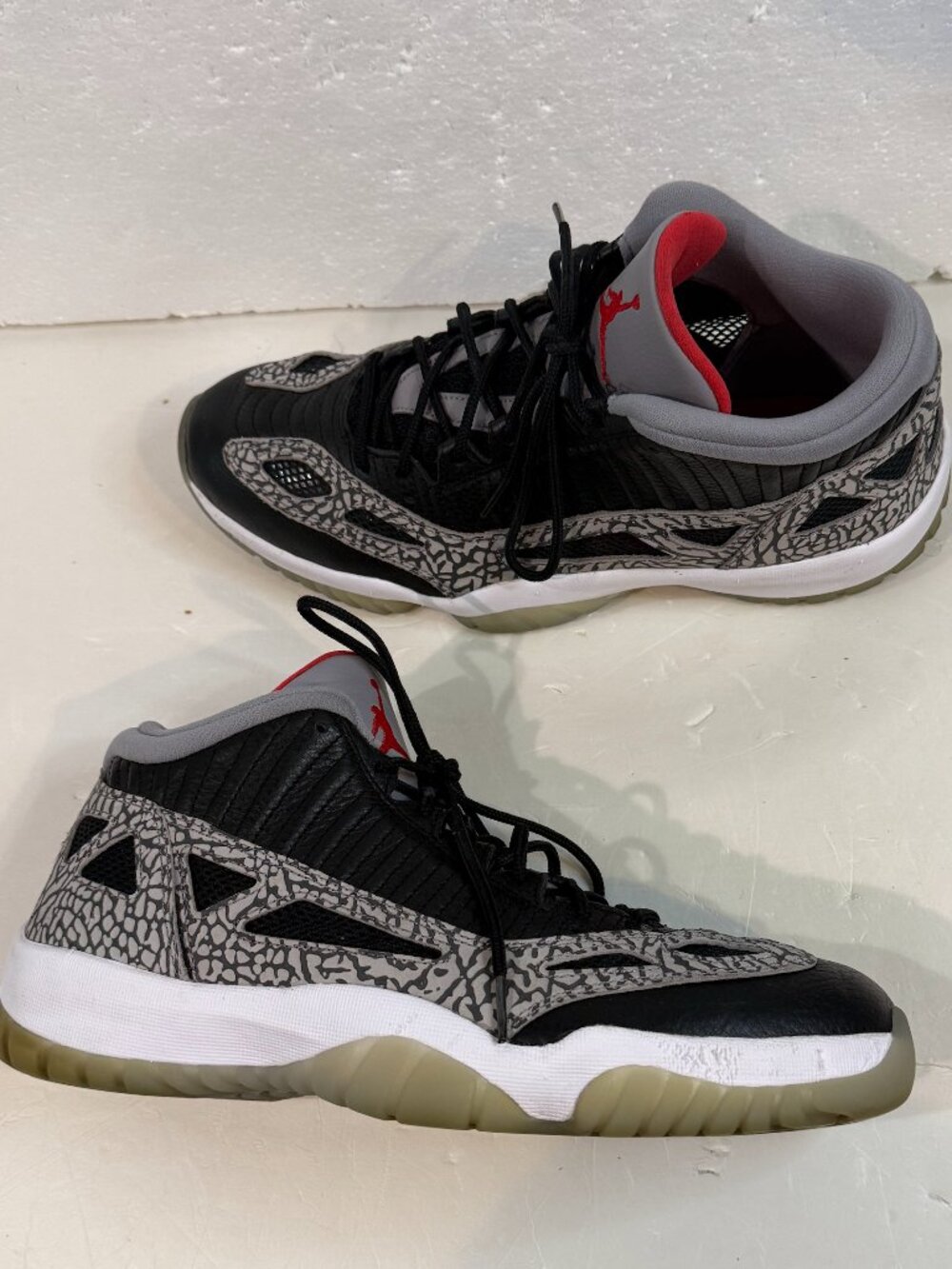 Nike Air Jordan 11 XI Retro Low IE Black Cement Men’s Size 12 CLEAN (919712-006)